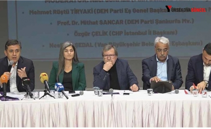 Çözüm süreci konferansı: Barış için kayyum sisteminin kaldırılması gerekir