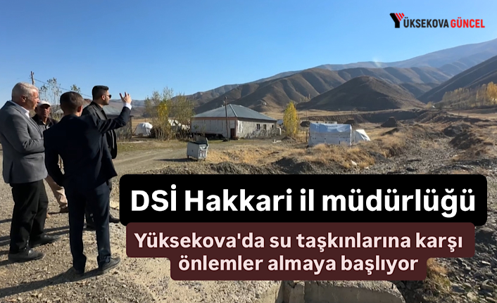 DSİ Hakkari il müdürlüğü, Yüksekova'nın su taşkınlarına karşı önlemler almaya başlıyor