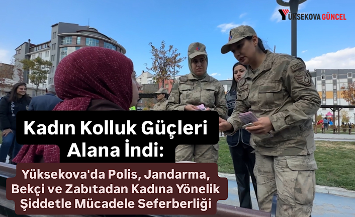 Kadın Kolluk Güçleri Alana İndi: Yüksekova'da Polis, Jandarma, Bekçi ve Zabıtadan Kadına Yönelik Şiddetle Mücadele Seferberliği