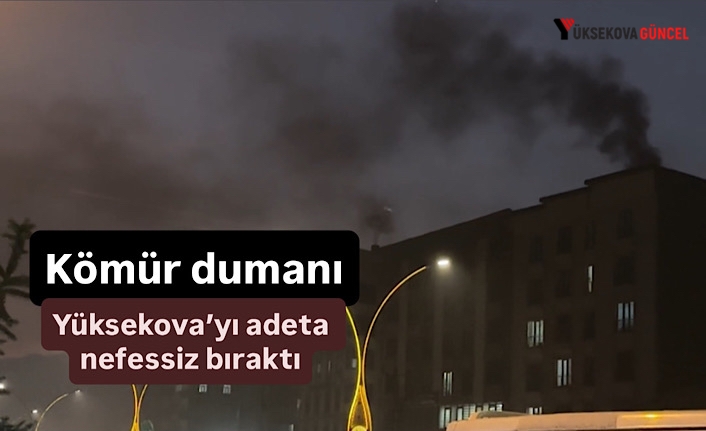 Kömür dumanı Yüksekova’yı adeta nefessiz bıraktı