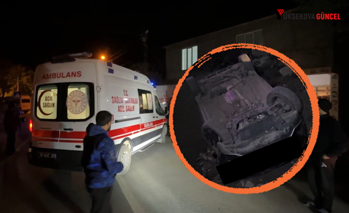 Yüksekova-Hakkari karayolunda feci kaza: Otomobil dereye uçtu, 2 yaralı