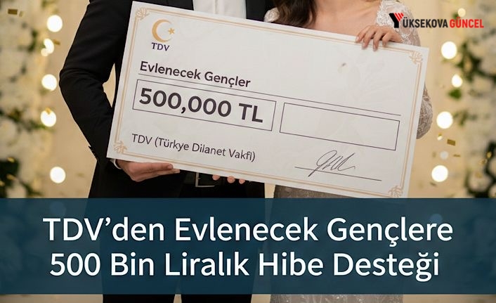 TDV'den Evlenecek Gençlere 500 Bin Liralık Hibe Desteği