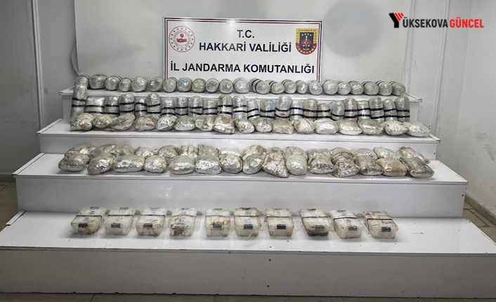 Yüksekova’da 60 kilogram uyuşturucu ele geçirildi