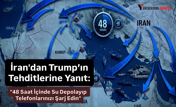 İran'dan Trump’ın Tehditlerine Yanıt: "48 Saat İçinde Su Depolayıp Telefonlarınızı Şarj Edin"