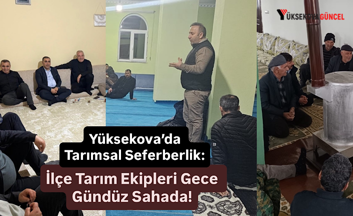 Yüksekova’da Tarımsal Seferberlik: İlçe Tarım Ekipleri Gece Gündüz Sahada!