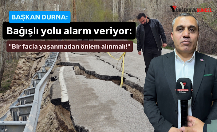 Bağışlı yolu alarm veriyor: "Bir facia yaşanmadan önlem alınmalı!"