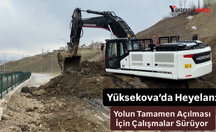 Yüksekova’da Heyelan: Yolun Tamamen Açılması İçin Çalışmalar Sürüyor
