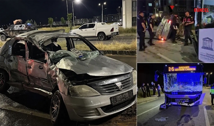 Diyarbakır’da belediye otobüsü ile otomobil çarpıştı: 2 kişi hayatını kaybetti