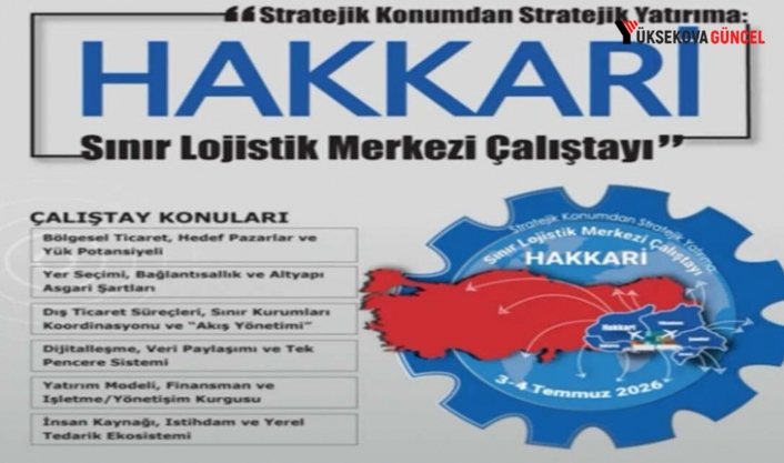 Hakkari Sınır Lojistik Çalıştayı başlıyor