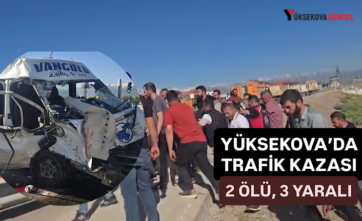 Yüksekova'da yolcu minibüsü ile kamyon çarpıştı: 2 ölü, 3 yaralı