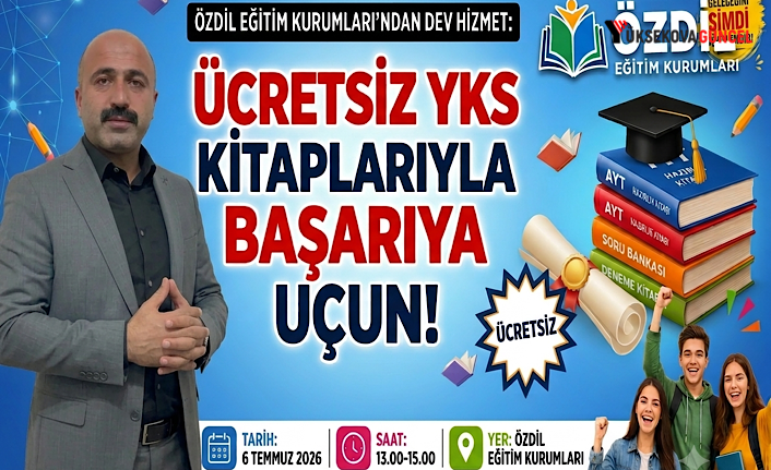 Yüksekova Özdil Eğitim Kurumları'ndan öğrencilere büyük destek: Ücretsiz YKS hazırlık kitabı dağıtılacak