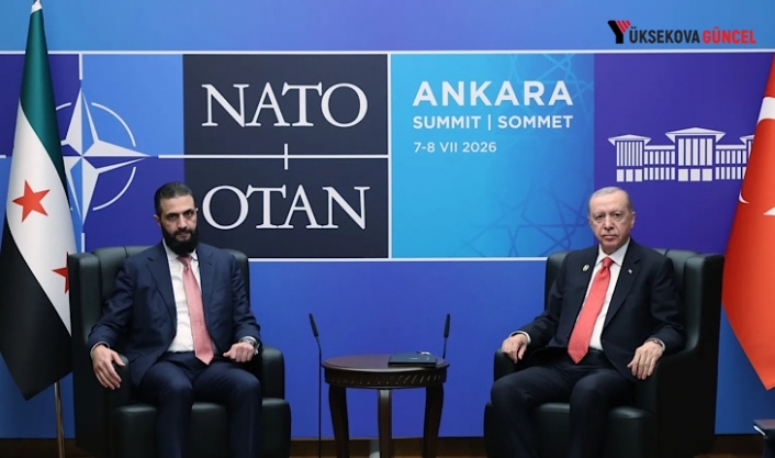 NATO Zirvesi: Cumhurbaşkanı Erdoğan, Ahmed Şara ile bir araya geldi