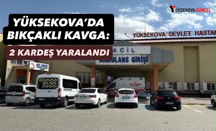 Yüksekova’da Bıçaklı Kavga: 2 Kardeş Yaralandı