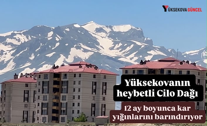 Yüksekovanın heybetli Cilo Dağı 12 ay boyunca kar yığınlarını barındırıyor
