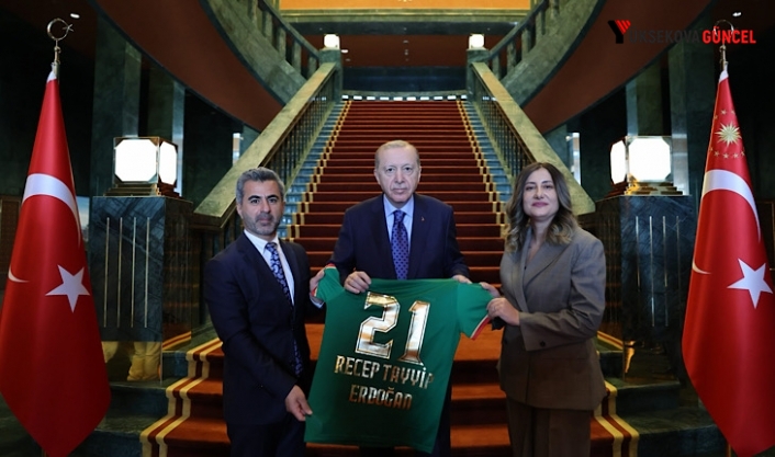 Amedspor Başkanı Eren, Cumhurbaşkanı Erdoğan ile görüştü