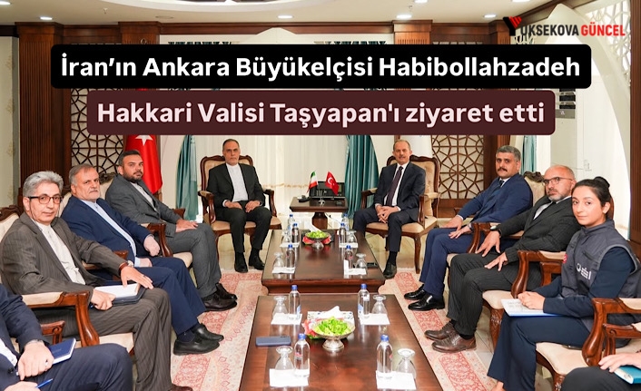 İran’ın Ankara Büyükelçisi Habibollahzadeh, Hakkari Valisi Taşyapan'ı ziyaret etti