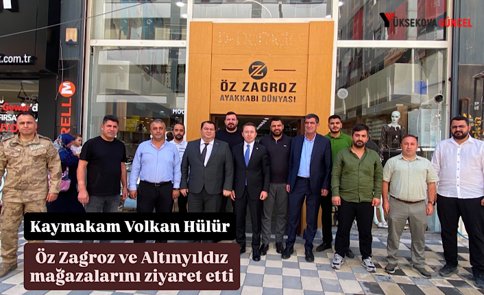 Kaymakam Volkan Hülür Öz Zagroz ve Altınyıldız mağazalarını ziyaret etti