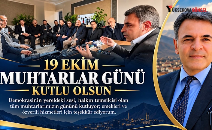 Hakkari Gazeteciler Cemiyeti Başkanı Ali Yiğit’ten Muhtarlar Günü Mesajı: "Demokrasi Yerelde Başlar"