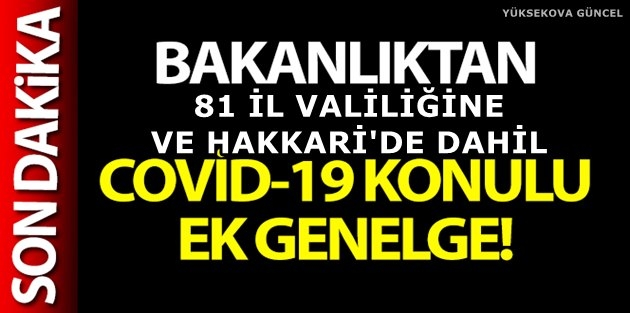 81 İl Valiliğine Hakkari'de Dahil 'Düğün' Genelgesi