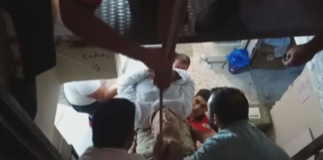 Adana'da halatı kopan asansördeki bir kişi yaralandı