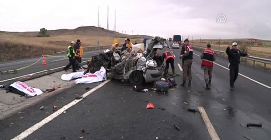 Ankara-Konya karayolunda kaza: 5 ölü