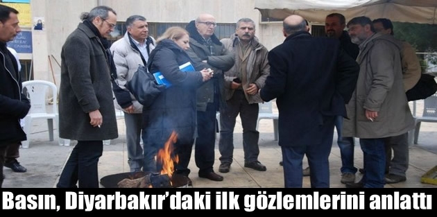 Basın meslek örgütleri Diyarbakır’daki ilk gözlemlerini anlattı