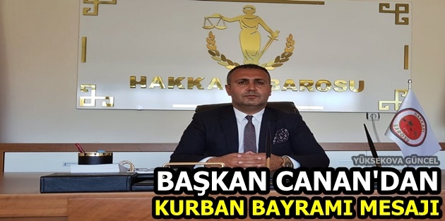 Başkan Canan'dan Kurban Bayramı Mesajı
