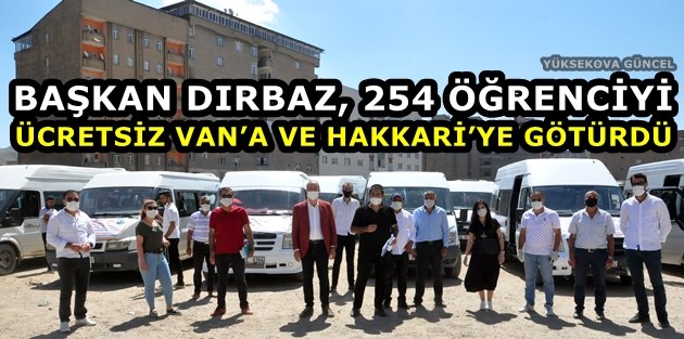 Başkan Dırbaz, 254 Öğrenciyi Ücretsiz Van’a Ve Hakkari’ye Götürdü  