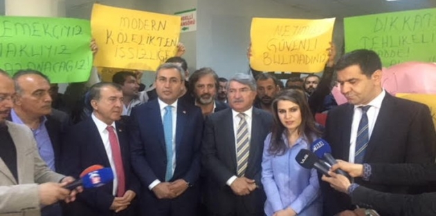 CHP heyeti Diyarbakır'da işten atılan işçileri ziyaret etti