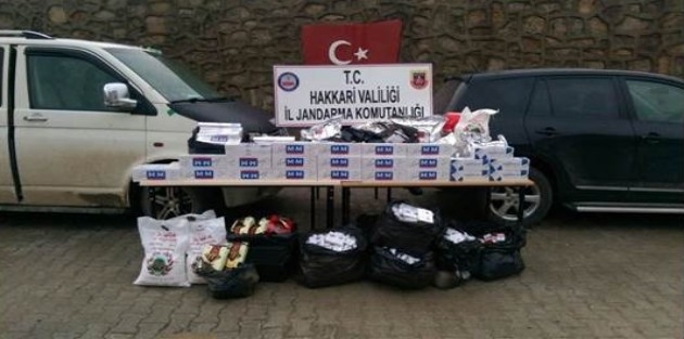 Çukurca'da kaçakçılık operasyonu
