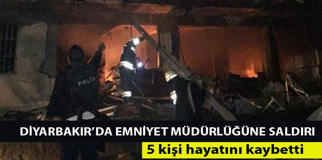 Diyarbakır’da emniyet müdürlüğüne saldırı: