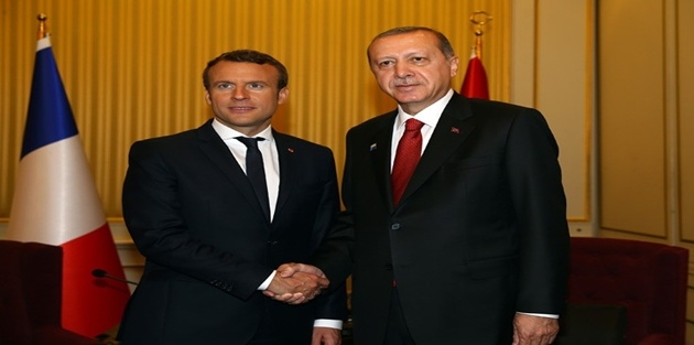  Erdoğan, Macron'la Suriye'yi görüştü 