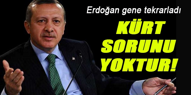 Erdoğan tekrarladı: Kürt sorunu yoktur