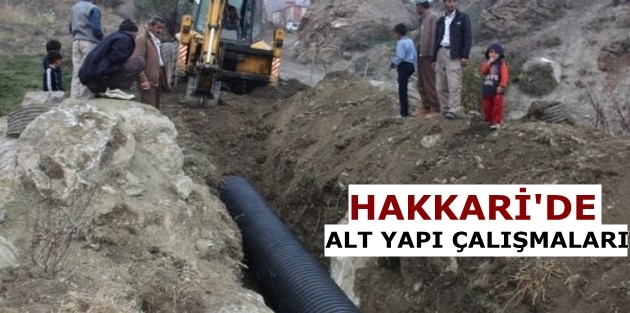 Hakkari'de alt yapı çalışmaları