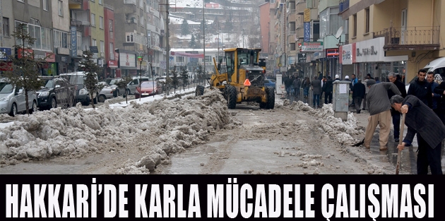 Hakkari’de Karla Mücadele Çalışması