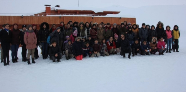Hakkâri'de Okullar Arası Alp Disiplini Kayak Yarışması