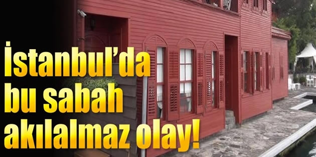 İstanbul boğazında tekne yalı iskelesine çarpıp battı!