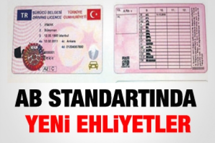 İşte yeni ehliyetler