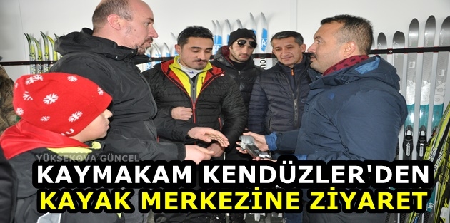 Kaymakam Kendüzler'den kayak merkezine ziyaret