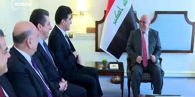 Neçirvan Barzani ile Haydar Abadi bir araya geldi 