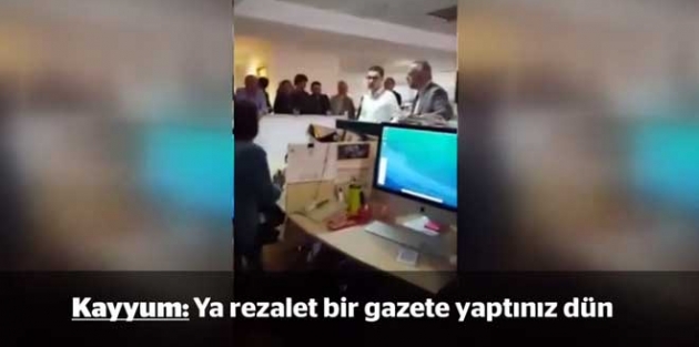 Kayyum, Bugün’ün toplantısında: ‘Rezalet gazete yaptınız; sen, çık dışarı!
