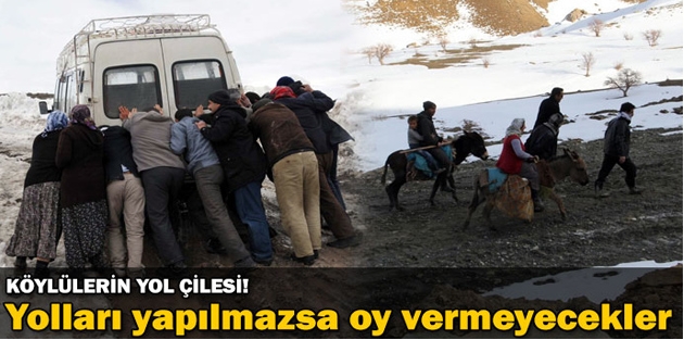 Köylülerin yol çilesi!