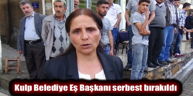Kulp Belediye Eş Başkanı serbest bırakıldı