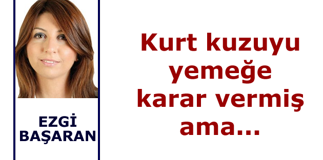 Kurt kuzuyu yemeğe karar vermiş ama...