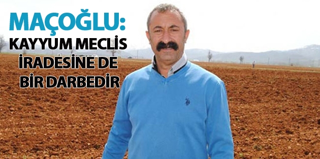 Maçoğlu: Kayyum Meclis iradesine de bir darbedir