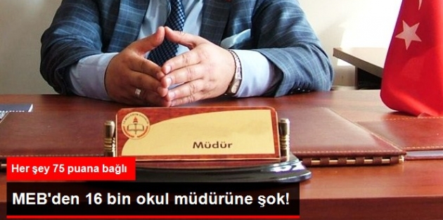 MEB 16 Bin Müdürü Havuza Aldı, 75 Puan Alamayan Görevden Alınacak