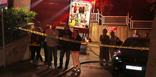 Otoparktaki yangın korkuttu