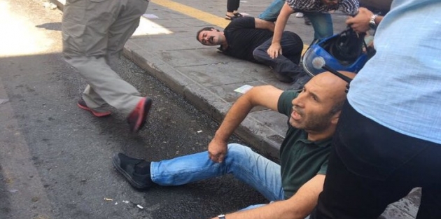 Polisten kol kıran müdahale