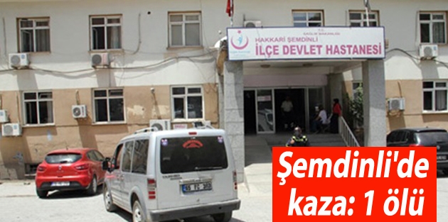 Şemdinli'de kaza: 1 ölü, 2 yaralı