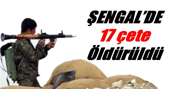 Şengal’de 17 çete öldürüldü